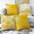thumbnail image 2 of Hello Sweet Summer Sunflower Decorative Throw Pillow Covers 20 x 20 Set of 4, Bless Our Home Sunshine Cushion Case Decor, Yellow Flowers Buffalo Plaid Farmhouse Seasonal Sofa Couch Decoration, 2 of 5