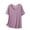 #08 Purple 【Mix & Match: Stock Up on Your Favorite Colors】, variant on Women's Solid Thin Crew Neck Short Sleeve Sleep T-Shirt, Soft Elastic Basic Layering Blouse, Casual All Season Daily Indoor Home Loungewear | TruHer,Black L