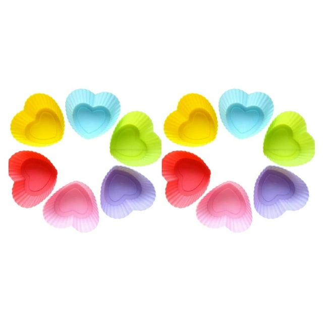 Transemion 6 Pieces Cake Mold Household Kitchen Dessert Making Tool Biscuit Shaping Device Cakes Decorating Tools Pastry Mould color random 2Set