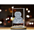 thumbnail image 3 of St. Rose of Lima | Religious 3D Engraved Crystal, 3 of 6