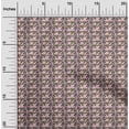thumbnail image 1 of oneOone Georgette Viscose Fabric Leaves & Floral Block Print Fabric BTY 42 Inch Wide, 1 of 5