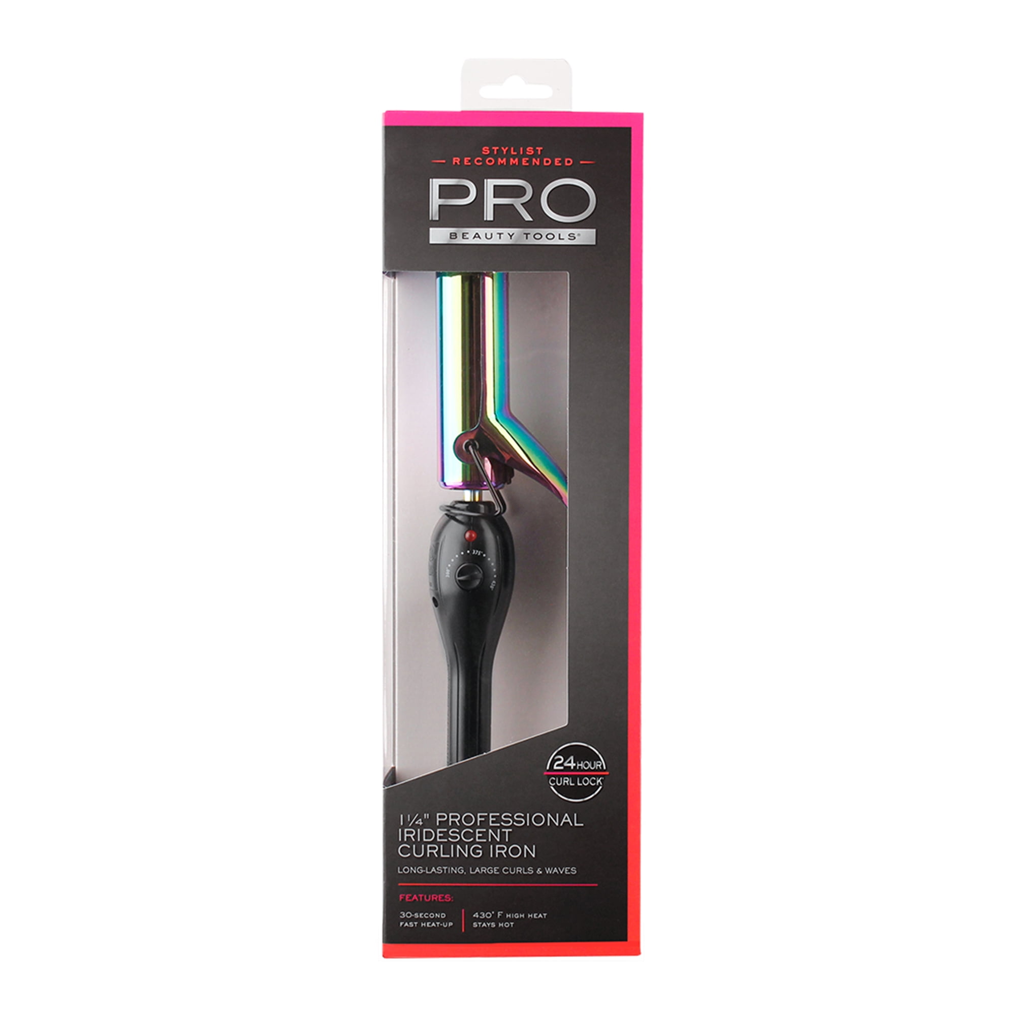 Iridescent curling cheap iron