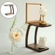 thumbnail image 4 of Mesa de té de madera hecha a mano para casa de muñecas, ideal para crear una escena de la vida cotidiana en la sala de estar o el comedor. Negro, 4 of 9