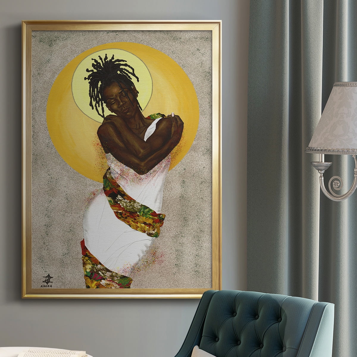 Her Love Premium Framed Print - Ready to Hang