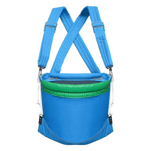 Zenport AG421 Agrikon Barrel Fruit Picking Bag, 1 Bushel, Blue - 4 Pack