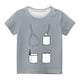 thumbnail image 3 of Niño Pequeño Camisa de Pascua Chico Manga Corta Camiseta Gráfica Cuello Redondo Crop Top para 3-14 Años Niñas Y Chico, 3 of 4