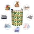 thumbnail image 3 of Lsque Corn 8 pattern Laundry Hamper Basket, Tall Woven Rope Hamper Basket for Clothes, Lightweight Storage Basket, Collapsible Waterproof-, 3 of 8