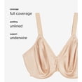 thumbnail image 4 of Sostén Wacoal Simple Shaping Sin Relleno Cobertura Completa 857109 Negro, 4 of 4