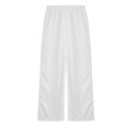thumbnail image 5 of Xudanell Girl's Sweatpants Drawstring Waist Wide Leg Pants Casual Athletic Trousers Baggy Workout Summer Pants for 5-6 Years, 5 of 5