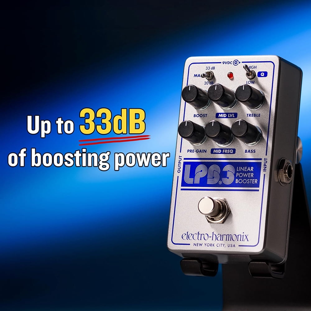 Electro-Harmonix LPB-3 Linear Power Booster and EQ Pedal