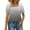 Black, variant on WRKEKC Short Sleeve Shirts for Women, Summer Casual T-Shirts for Women, Women's Gradient Printed Casual Crew Neck Loose Puffy Short Sleeve T-Shirt Tops Blouses