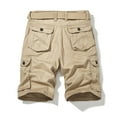 thumbnail image 4 of Lilgiuy Men's Cargo Shorts Zipper Button Pockets Cropped Cargo Shorts Clearance Sales, 4 of 5