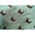 thumbnail image 5 of oneOone Cotton Silk Pastel Mint Fabric Nautical Craft Projects Decor Fabric Printed By The Yard 42 Inch Wide, 5 of 6