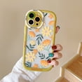 thumbnail image 1 of Funda Floral Para iPhone 11 14 Pro Max Silione Colorful Bumper Transaprent Cherry Flower Fundas Para 12 13, 1 of 4