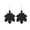 Black, variant on Laser Cut Maple Leaf Wood Earrings for Women Fall Jewelry Accessories