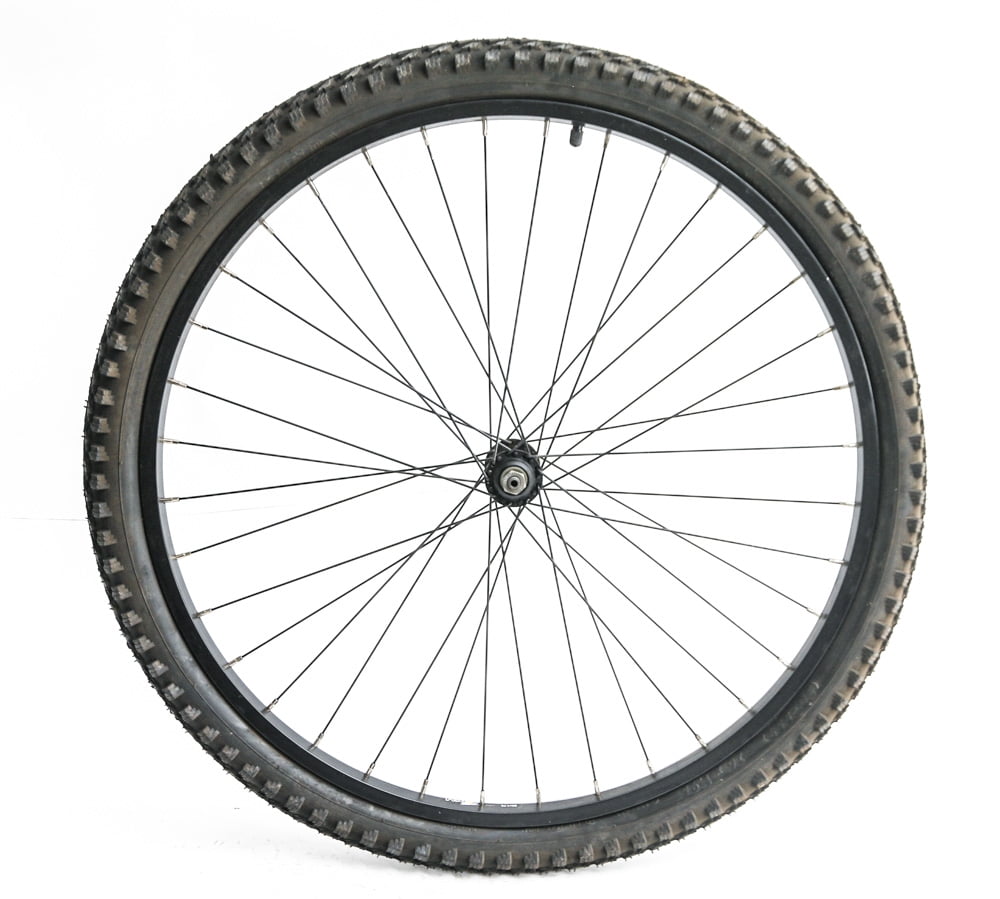 26" XRP Mountain Bike Front Wheel + Tire Black QR x 100mm NEW