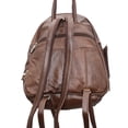 thumbnail image 5 of Silver Fever Genuine Leather Round Top Backpack Purse Organizer Bag, 5 of 7