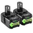 thumbnail image 1 of Batería Ultraxxis 18 V 6000 mAh, paquete de 2 unidades para herramientas Ryobi, 1 of 7