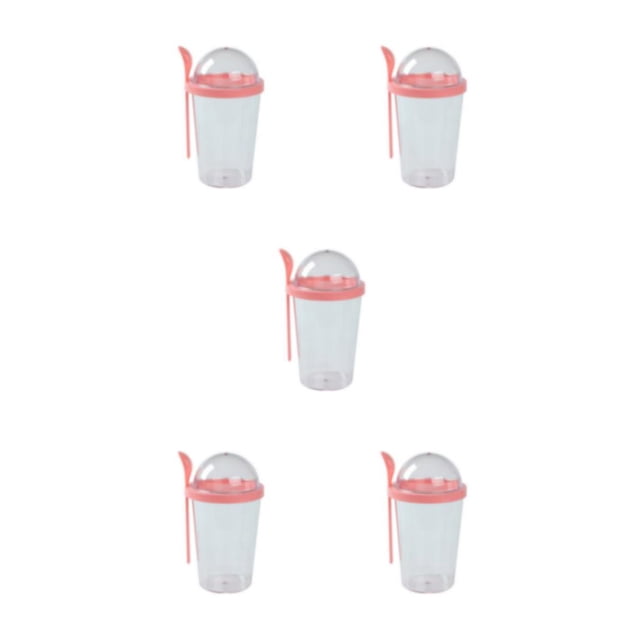 Monstrate Taza de ensalada Taza para beber Botella de yogur Regalo dulce multicolor Conveniencia Mantener frío Estilo simple Copas con cuchara Type2 NO2