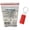 Red, variant on Ring Terminal Connector - PVC Vinyl Insulated - 22-18 AWG - Stud Size # 8 - Red - 100 Pcs
