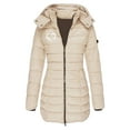 thumbnail image 1 of Veste pour Femmes, Décontractée à Manches Longues à Capuche Mi-Longue Mode Petit Imprimé, Vestes pour Femmes, 1 of 4