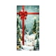 thumbnail image 2 of Seyotauo Merry Christmas Door Cover 72 x 35 Inch Xmas Tree Santa Snowman Fireplace Printed Door Hanging Cover Large Banner Background for Front Porch Outdoor Sign Holiday Party Decorations, 2 of 6