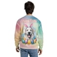 thumbnail image 5 of Happy Easter Great Pyrenees with Bunny Ear Headband and Flowers All Over Print 3D Sweatshirt Unisex Merch Pyr Dog Lover - 13001, 5 of 6