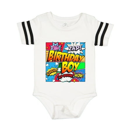 

Inktastic Birthday Boy Comic Book Gift Baby Boy Bodysuit