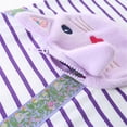 thumbnail image 5 of WIBACKER 2-7T Toddler Girls Short Sleeve Dress Striped Cotton Casual Summer Jersey Dresses with Bag Shaped Pocket, 5 of 8