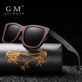 thumbnail image 2 of GM-gafas de sol de madera de bambú Natural, lentes polarizadas hechas a mano con revestimiento de espejo, con caja de regalo Fivean unisex, 2 of 2