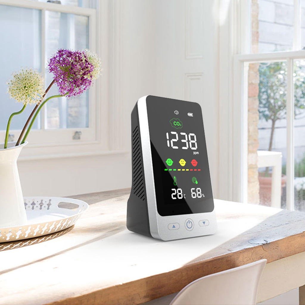 CO2 Meter Air Quality Monitor Carbon Dioxide Humidity Temperature Indoor Detector NDIR Channel