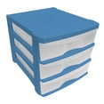 thumbnail image 1 of Cajonera Plastic Trends Escritorio 3 niveles Azul, 1 of 4