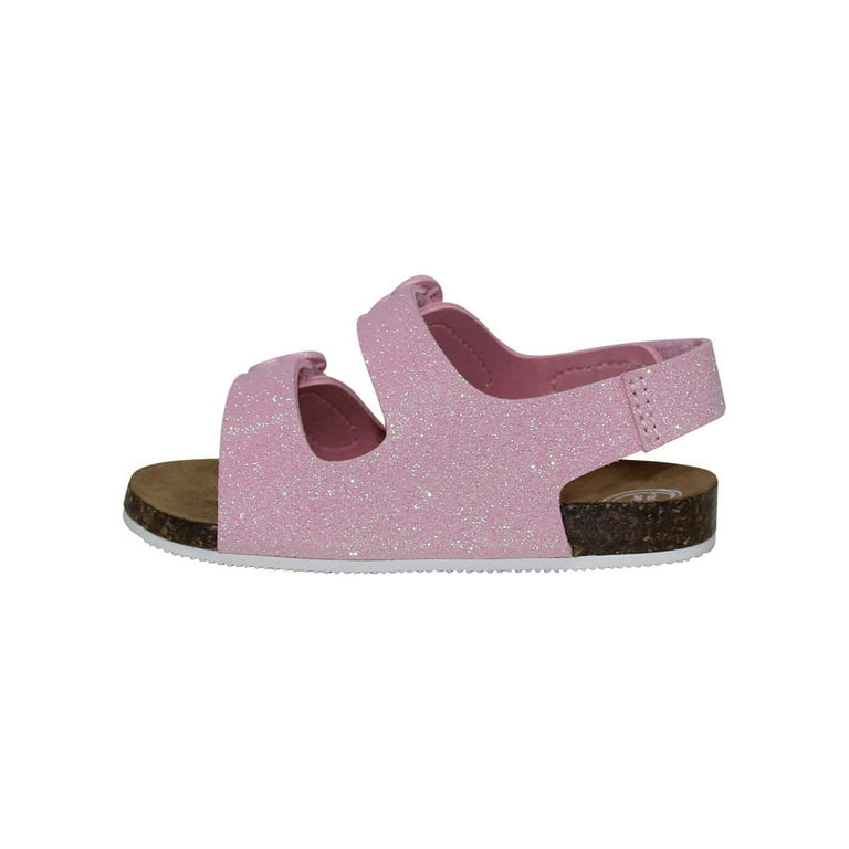 Toddler Girls authentic Two Strap Footbed Sandal, Sizes 7-12