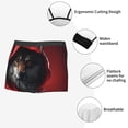 thumbnail image 3 of Fotbe Mysterious Hooded Wolf Calzoncillos Tipo Boxer con Bolsa de Soporte Total para Hombre, X-Temp Fresco, Transpirable y de Secado Rápido-Small, 3 of 5