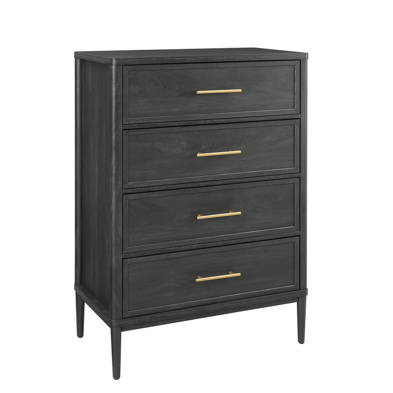 Better Homes & Gardens Oaklee 4 Drawer Dresser, Charcoal Finish