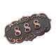 thumbnail image 5 of Inteprter Placa de número de casa vintage, letrero de dirección de casa, letrero de pared de jardín 2piezas Inteprter CBP590629, 5 of 5