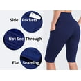 thumbnail image 4 of Womens High Waist Biker Shorts with Pockets Workout Running Short, 4 of 8