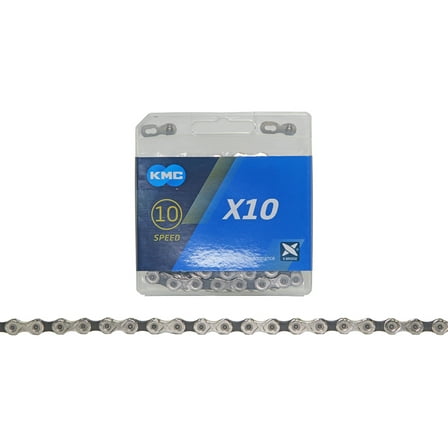 bike KMC Chain 1/2x11/128 X10 10/Speed Sliver/Black.