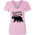 thumbnail image 3 of Inktastic Granny Bear in Black Women's V-Neck T-Shirt, 3 of 5