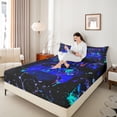 thumbnail image 4 of Castle Fairy Boys Girls Graffiti Gamer Full Size Sheets,Abstract Splash Bed Sheets, 4 of 7