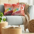 thumbnail image 5 of Ambesonne Birthday Throw Pillow Cover 2 Pack, Age 75, 24", Multicolor, 5 of 7