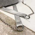 thumbnail image 2 of Bolso de cintura de Fanny con diamantes de imitación a la moda bolso cruzado elegante para mujer bolso pequeño con cremallera Simple para teléfono en el pecho, 2 of 9