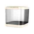 thumbnail image 3 of Contenedor de arroz, gran capacidad, contenedor de caja de granos alimenticios, contenedor de almacenamiento de arroz para nueces de cereales , beige beige normal, 3 of 10