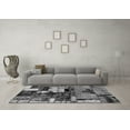 thumbnail image 3 of Ahgly Company Indoor Round Patchwork Gray Transitional Area Rugs, 8' Round, 3 of 4