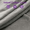 thumbnail image 2 of QUEEN ROSE Pregnancy Pillows, U Shaped Full Body Pillow for Sleeping Support, 55 Inch Maternity Pillow for Pregnant Women with Removable Velvet Cover, Grey, 2 of 11