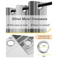 thumbnail image 6 of Gray Vertical Stripes Blackout Curtains, Light Blocking Print Window Curtains, Retro Simple Neutral Abstract Lines Thermal Insulated Window Drapes for Living Room 2 Panels, 55"W x 39"L, 6 of 9
