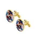 thumbnail image 2 of Corgi Dog Stylish Men's Cufflink Set & Shirt Clip, for Formal Attire, Made of Stainless Steel, Ideal for Weddings and Business Meetings, 2 of 6