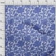 thumbnail image 3 of oneOone Cotton Poplin Medium Blue Fabric Damask Sewing Material Print Fabric By The Yard 56 Inch Wide, 3 of 4