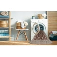 thumbnail image 2 of Ahgly Company Machine Washable Indoor Rectangle Industrial Modern Dark Sienna Brown Area Rugs, 8' x 12', 2 of 7