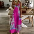 thumbnail image 3 of Polynesian Tribal Abstract Designs Sleeveless Dress Dresses Korean Style Women Skirt Purple Dress, 3 of 6